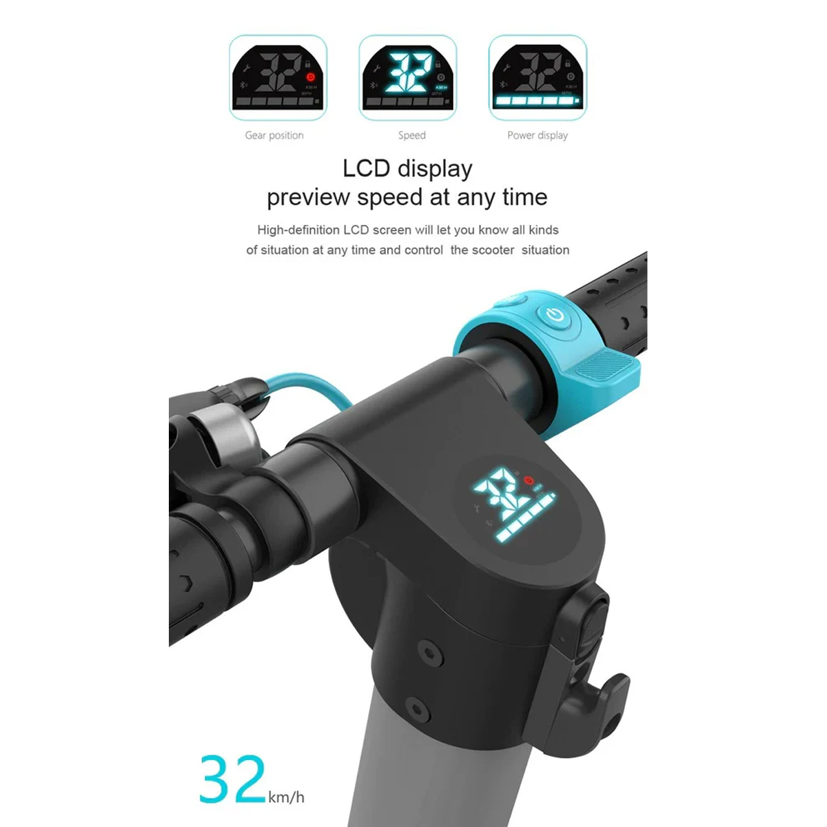 X7 500W Foldable E-Scooter with Detachable Battery | 8.5” Pneumatic Tires | GHAZI BICyCLE - Image 2