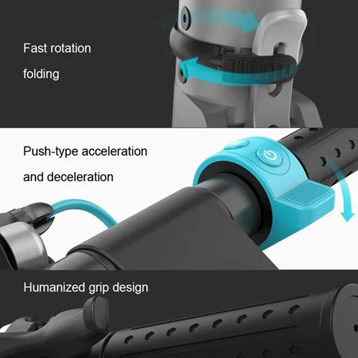 X7 500W Foldable E-Scooter with Detachable Battery | 8.5” Pneumatic Tires | GHAZI BICyCLE - Image 3