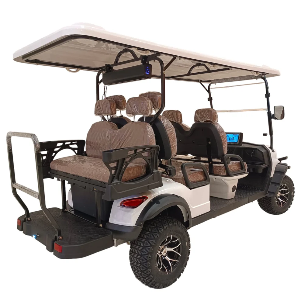 Six-Seater Electric Golf Cart with Sound Bar | 5000W Motor | 60V 105Ah Long Range – GHAZI BICYCLE - Image 8