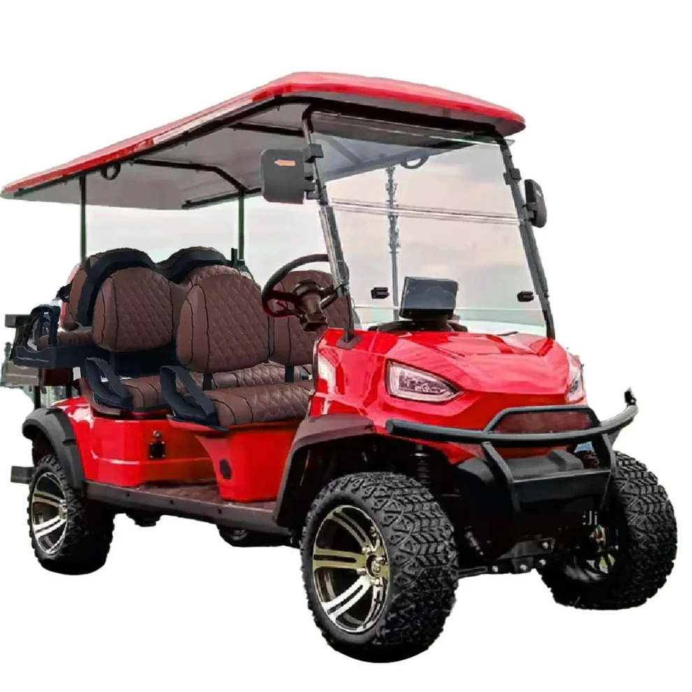 Six-Seater Electric Golf Cart with Sound Bar | 5000W Motor | 60V 105Ah Long Range – GHAZI BICYCLE - Image 2