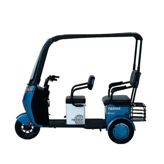 S5 Tri-Wheel Electric Scooter with Roof & Basket | Comfortable & Practical | GHAZI BICyCLE