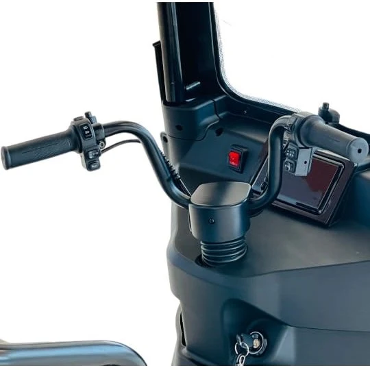 S5 Tri-Wheel Electric Scooter with Roof & Basket | Comfortable & Practical | GHAZI BICyCLE - Image 5